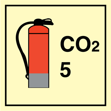 CO2 Extinguishers 5 - Fire Control Signs
