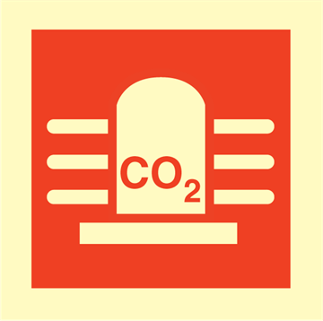 CO2 with rotating light - Fire Control Signs