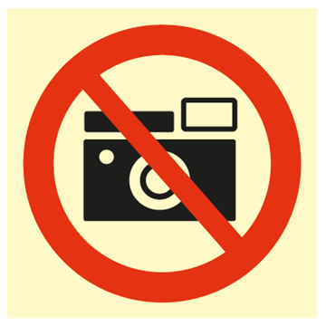 No photography - Prohibition Signs
