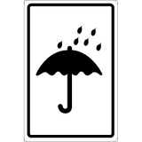 Merke for paraply - ADR merking av farlig gods. Foto.