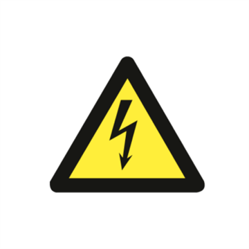 Spenningsfare - Elektrisk Strøm - Fareskilt
