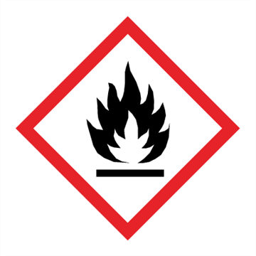 GHS 02 faresymbol | Brannfarlig | Klassifisert i CLP