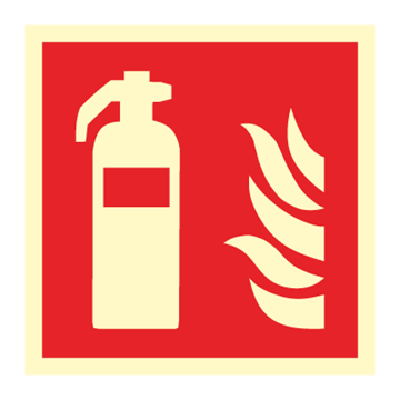 Brannslukker - brannskilte