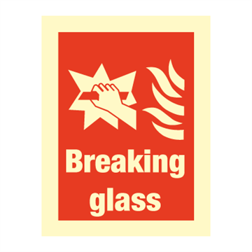 Breaking glass - Fire Signs