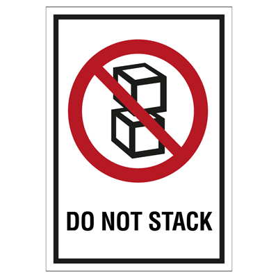 Merke for må ikke stables - Do not stack - Merking av farlig gods