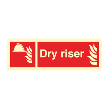 Dry riser - Fire Signs