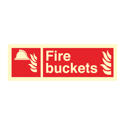 Fire buckets - Fire Signs