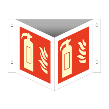 Fire extinguisher - Three Way Signs