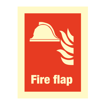 Fire flap - Fire Signs