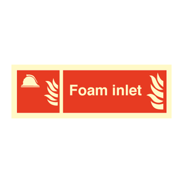 Foam Inlet - Fire Signs
