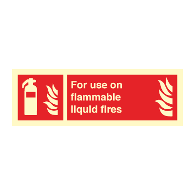 For use on flammable.. - Fire Signs