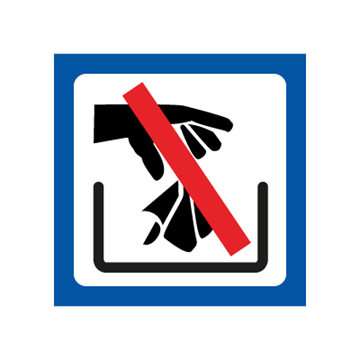 Forbudt å kaste søppel - symbolskilt - piktogram