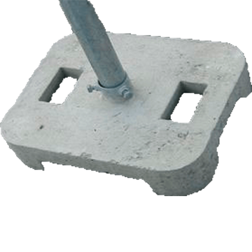 Fundament i betong for feste av Ø 60 mm skiltstolpe - 40/ 60 kg
