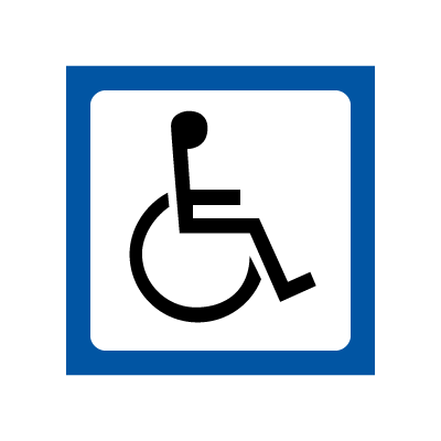 Funksjonshemmede - symbolskilt - piktogram