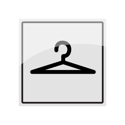 Garderobe  - symbolskilt - piktogram
