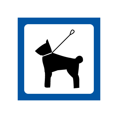 Hund tillatt - symbolskilt - piktogram