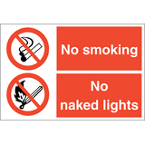 No smoking - Kombi skilt