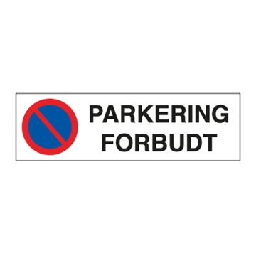Parkering forbudt - parkering