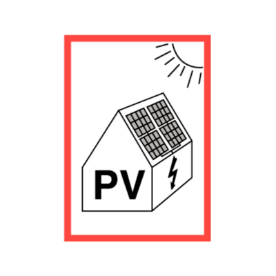 PV Solcelleskilt - Til merking av solcelleanlegg - Flere varianter