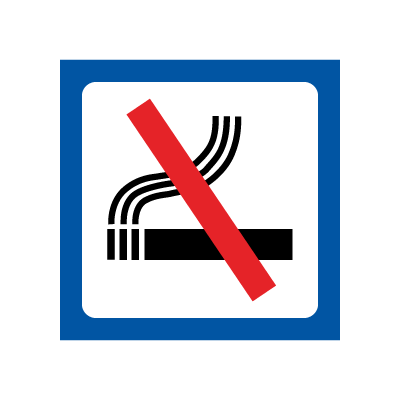 Røyking forbudt - symbolskilt - piktogram