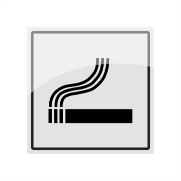 Røyking tillatt - symbolskilt - piktogram