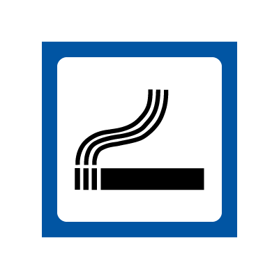 Røyking tillatt - symbolskilt - piktogram