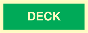 Deck - exit sign