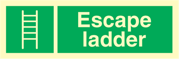 Escape ladder - Emergency Signs