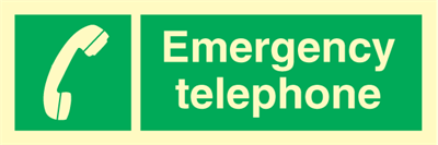 Emergency telephone - Emergency Signs