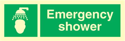Emergency shower - Emergency Signs