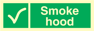 Smoke hood - Emergency Signs