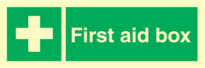 First aid box - Emergency Signs