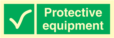 Protective equipment - Emergency Signs