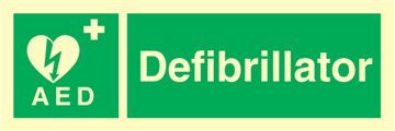 Defibrillator - Emergency Signs