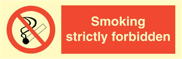 Smoking strictly forbidden