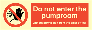 Do not enter the pumproom