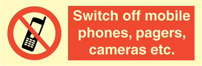 Switch off mobile phones, pagers