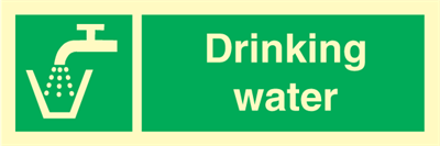 Drinking water - Emergency Signs