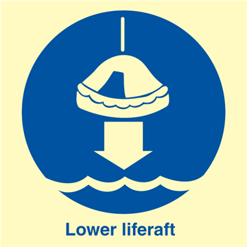 Lower liferaft - IMO Signs