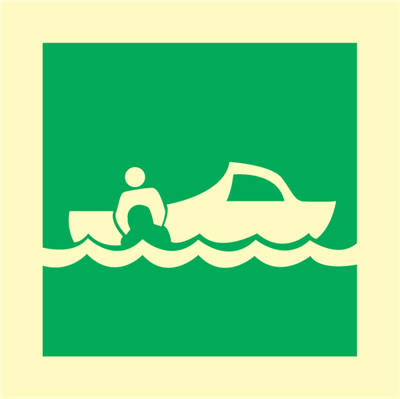 Rescue boat - IMO Signs