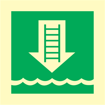 Embarkation ladder - IMO Signs