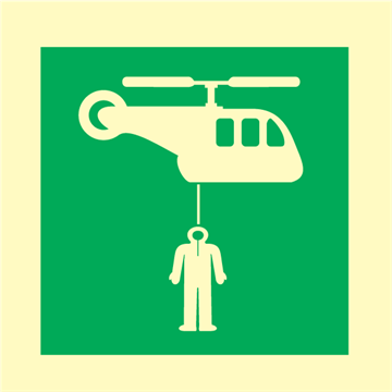 Helicopter pickup area - IMO Signs