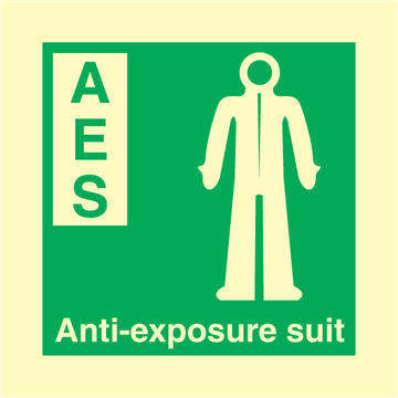Anti-exposure suit - IMO Signs