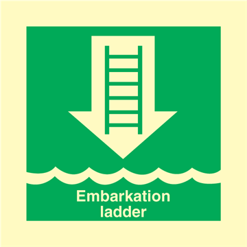 Embarkation Ladder - IMO Signs