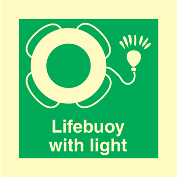 Lifebuoy with light - IMO Signs