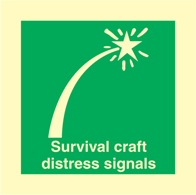Survival craft distress signal - IMO Signs