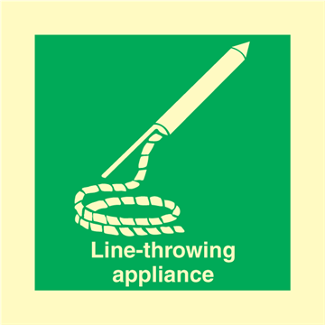 Line-throwing appliance - IMO Signs