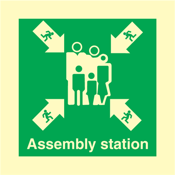 Assembly station - IMO Signs