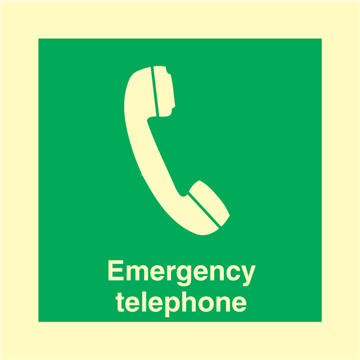 Emergency telephone - IMO Signs