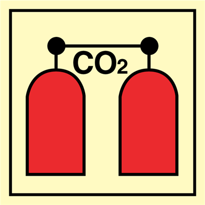 CO2 release station - Fire Control Signs